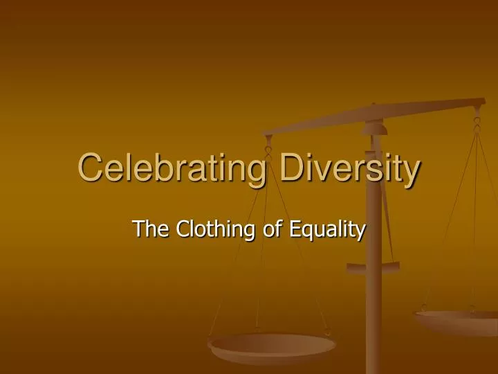 celebrating diversity