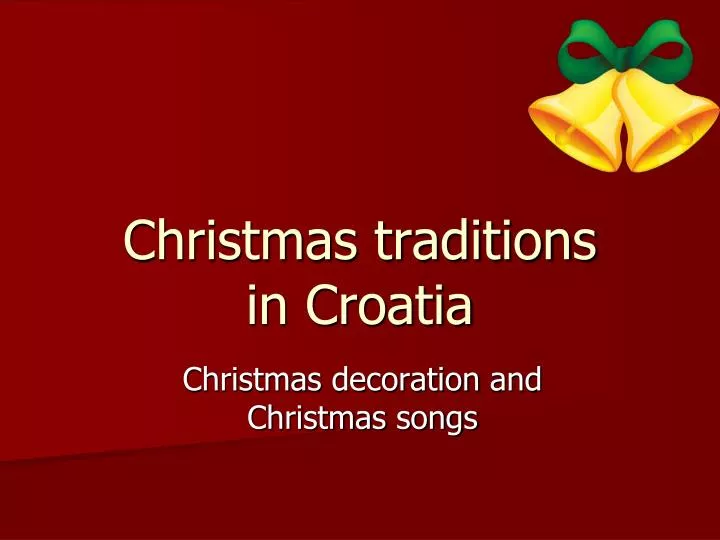 christmas traditions in croatia