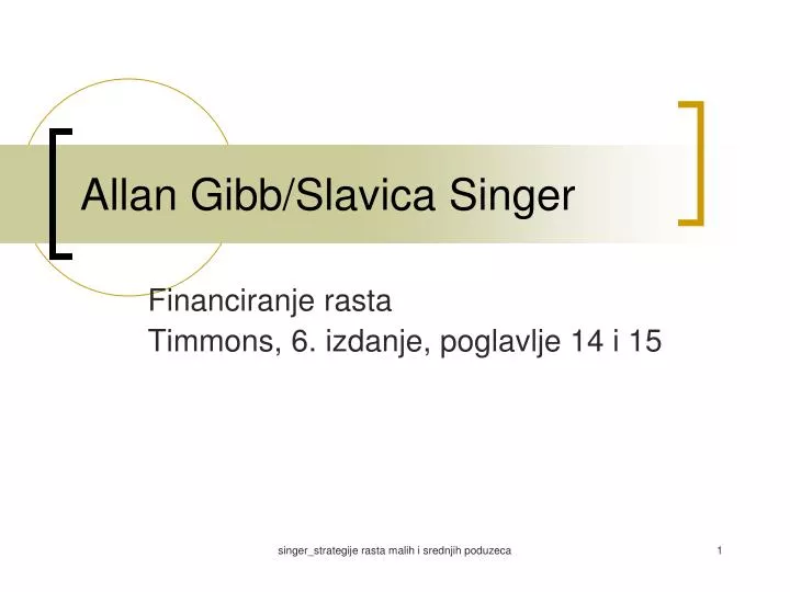 allan gibb slavica singer