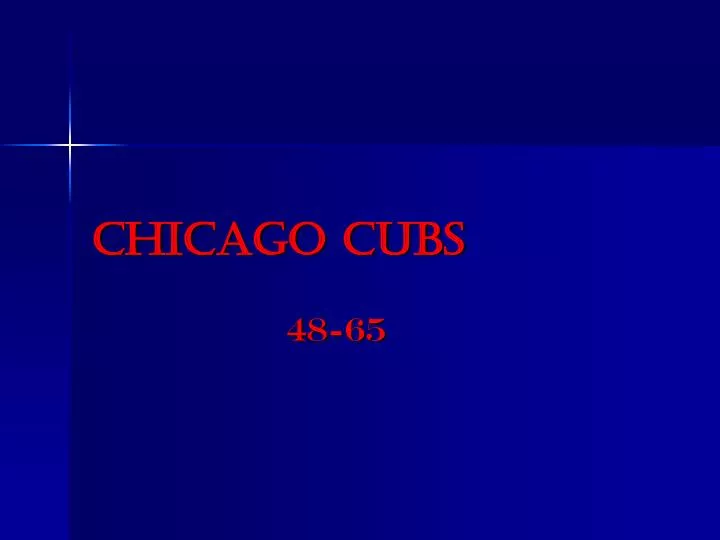 chicago cubs