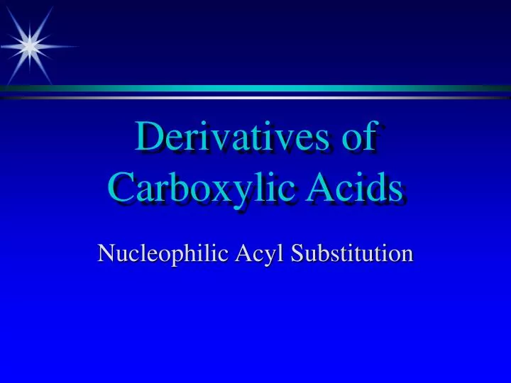derivatives of carboxylic acids
