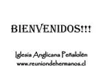 BIENVENIDOS!!! - slide 1
