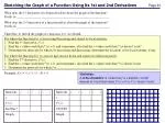 What does the 1 st derivative of a function tell us about the graph of the function? - slide 1