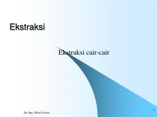 ekstraksi