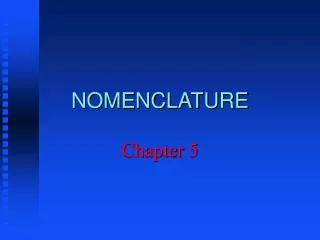 NOMENCLATURE