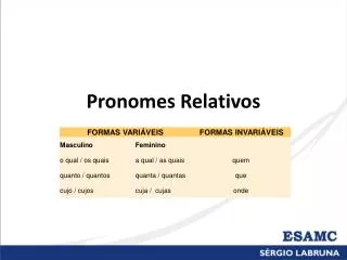 pronomes relativos