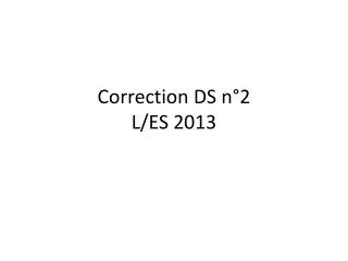 correction ds n 2 l es 2013