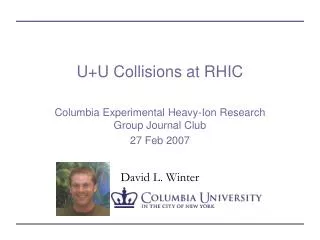 U+U Collisions at RHIC