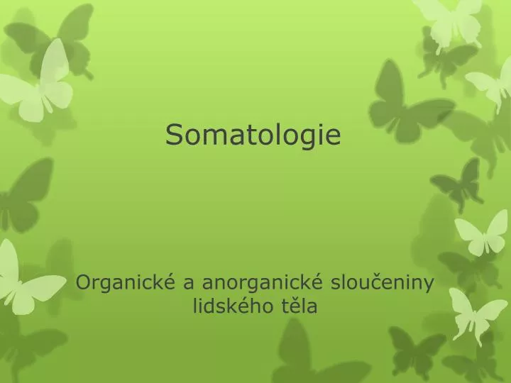 somatologie