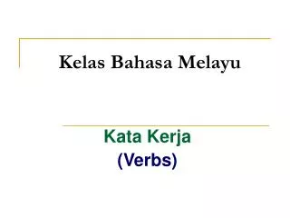 kelas bahasa melayu