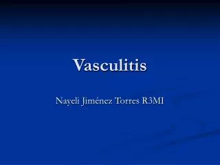 vasculitis