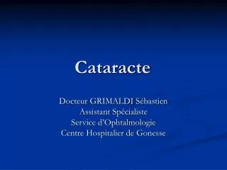 cataracte