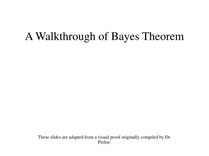 a walkthrough of bayes theorem