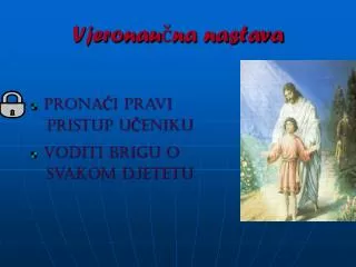 vjeronau na nastava