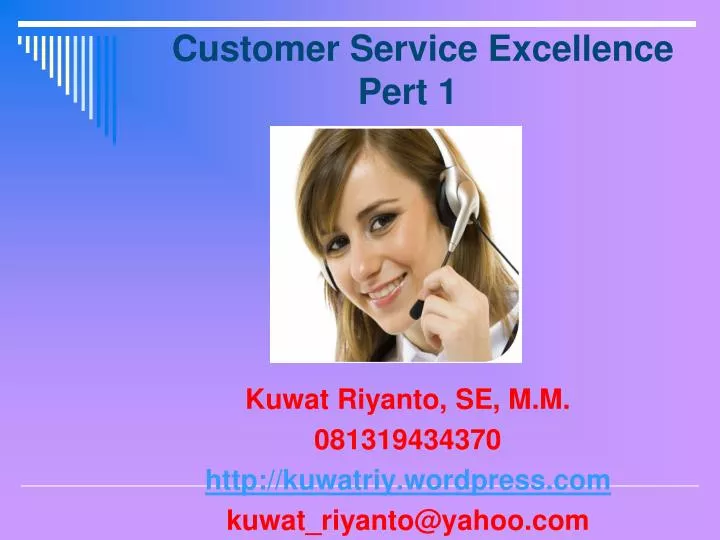 customer service excellence pert 1