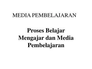 media pembelajaran