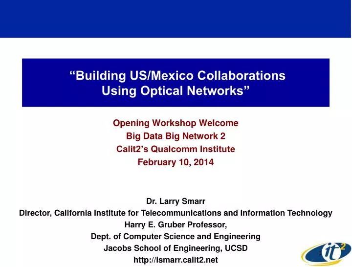 building us mexico collaborations using optical networks
