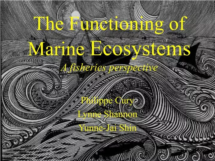 the functioning of marine ecosystems a fisheries perspective