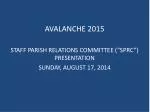 AVALANCHE 2015 - slide 1