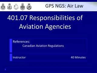 References : 	Canadian Aviation Regulations
