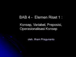 bab 4 elemen riset 1