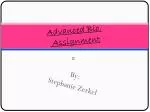 Advanced Bio. Assignment - slide 1