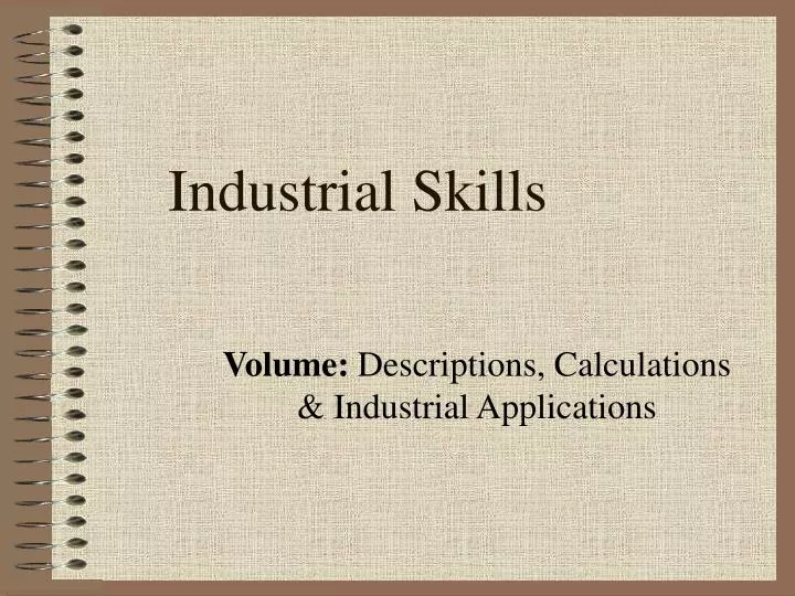 industrial skills