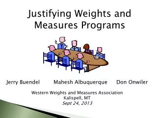Justifying Weights and Measures Programs