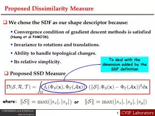Proposed Dissimilarity Measure