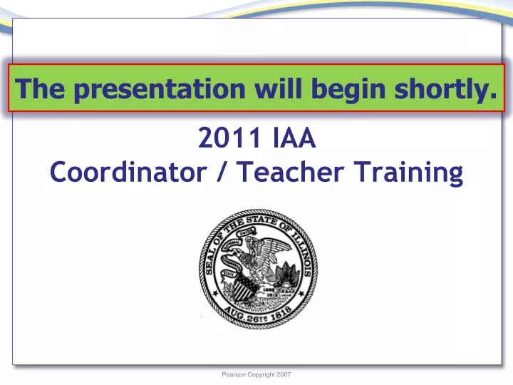 2011 iaa coordinator teacher training