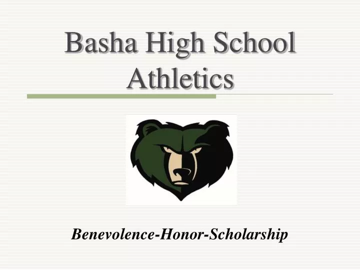 basha high school athletics