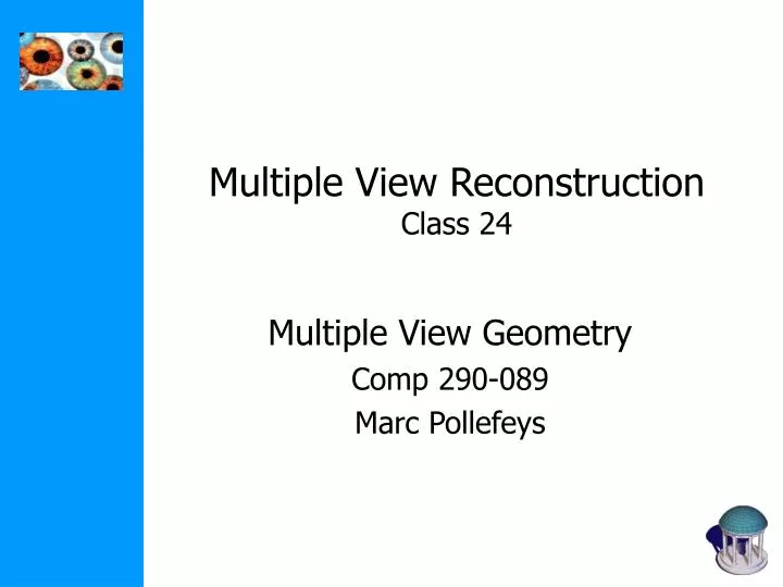 multiple view reconstruction class 24