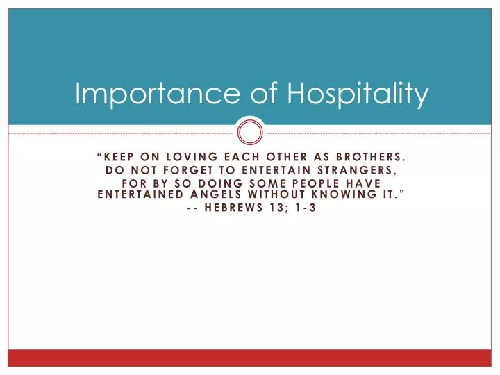 importance of hospitality