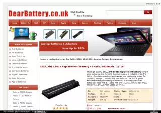 DELL XPS L501x Laptop Battery www.dearbattery.co.uk