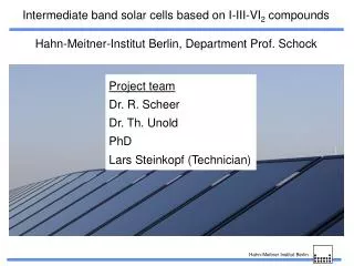 Intermediate band solar cells based on I-III-VI 2 compounds