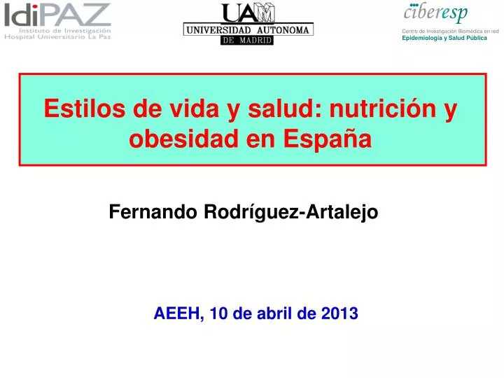 estilos de vida y salud nutrici n y obesidad en espa a