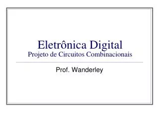 eletr nica digital projeto de circuitos combinacionais