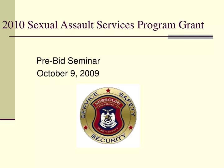 2010 sexual assault services program grant
