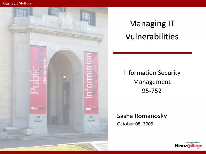 managing it vulnerabilities information security management 95 752