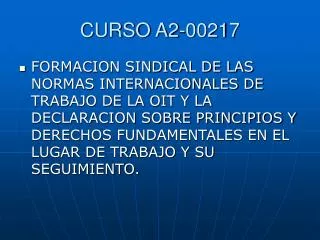 curso a2 00217