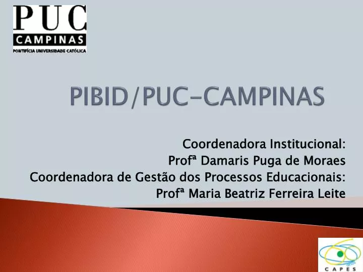 pibid puc campinas