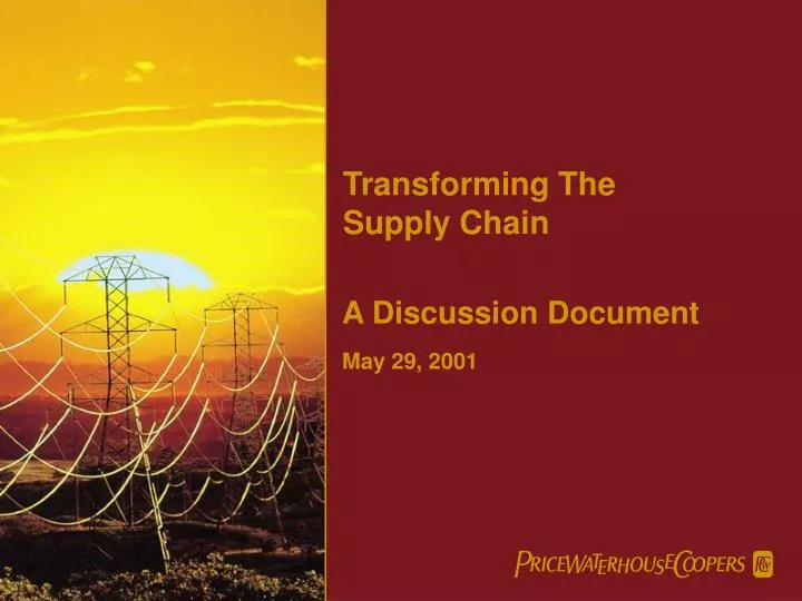transforming the supply chain