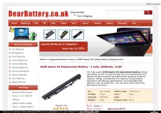 ACER Aspire V5 Laptop Battery