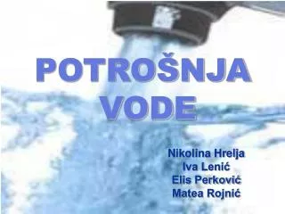 potro nja vode
