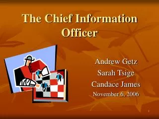 The Chief Information Officer