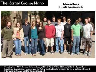 The Korgel Group: Nano