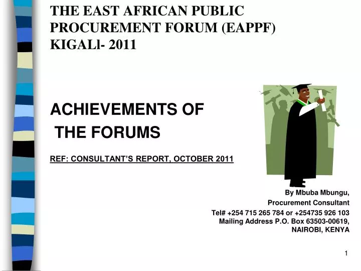 the east african public procurement forum eappf kigall 2011