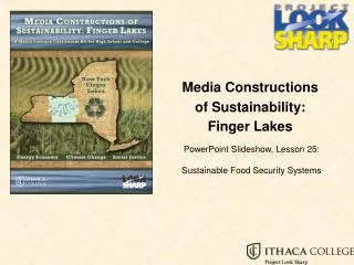 Media Constructions o f Sustainability: Finger Lakes