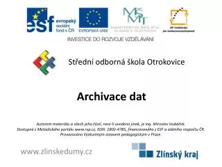 archivace dat