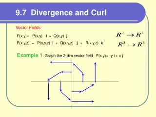 9.7 Divergence and Curl